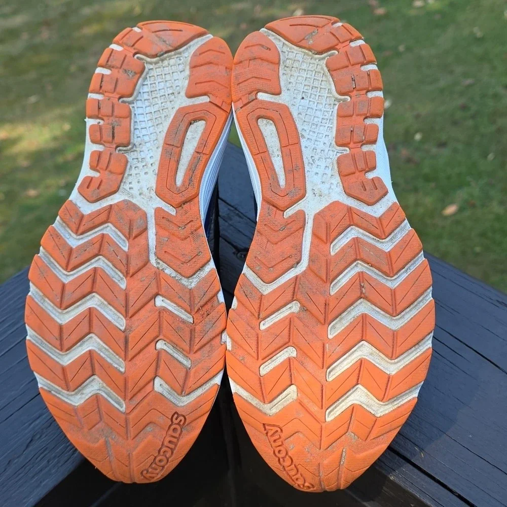 Saucony Ride 9 Running‎ Shoes Blue/Orange Men's 4.5 Clean